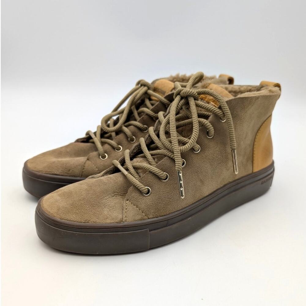 Blackstone Arnaq Sneaker Shoes Women's Mid Top Fennel Seed Size US9 EU40